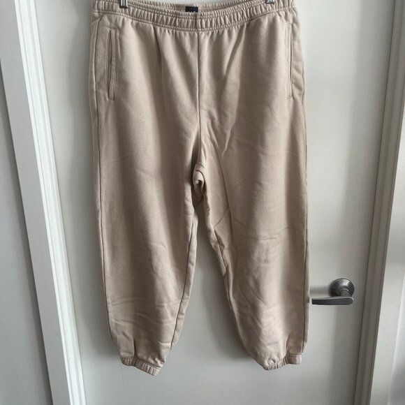 Women's GAP Matching Lounge Set Sweat Pants and Cardigan Top - Beige - Size XL - Picture 4 of 6